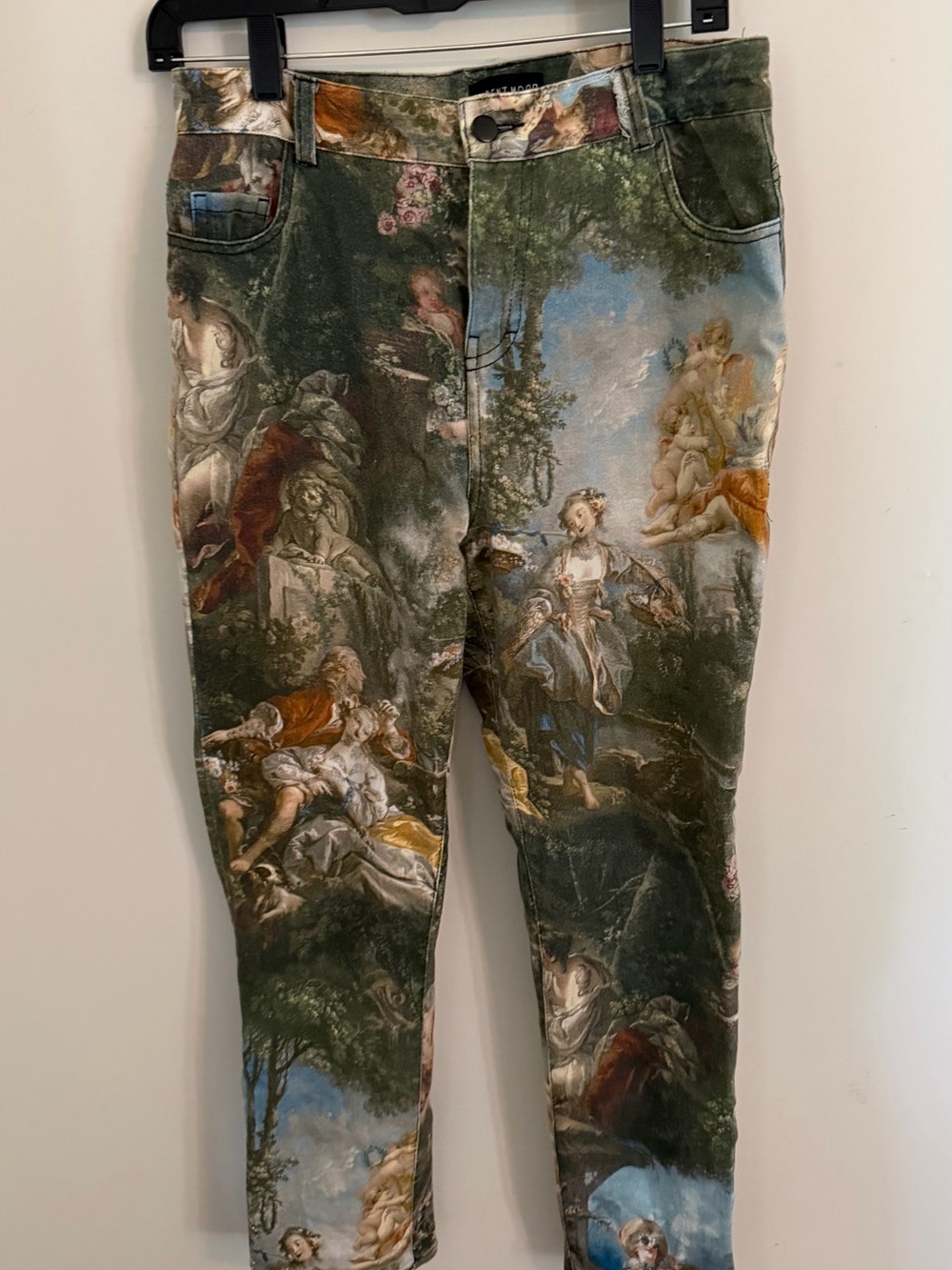 Current Mood Multicolor Scenic Print Ankle Jeans